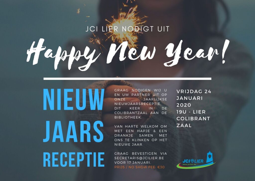 ✨ HAPPY 2020 ✨ Nieuwjaarsreceptie
